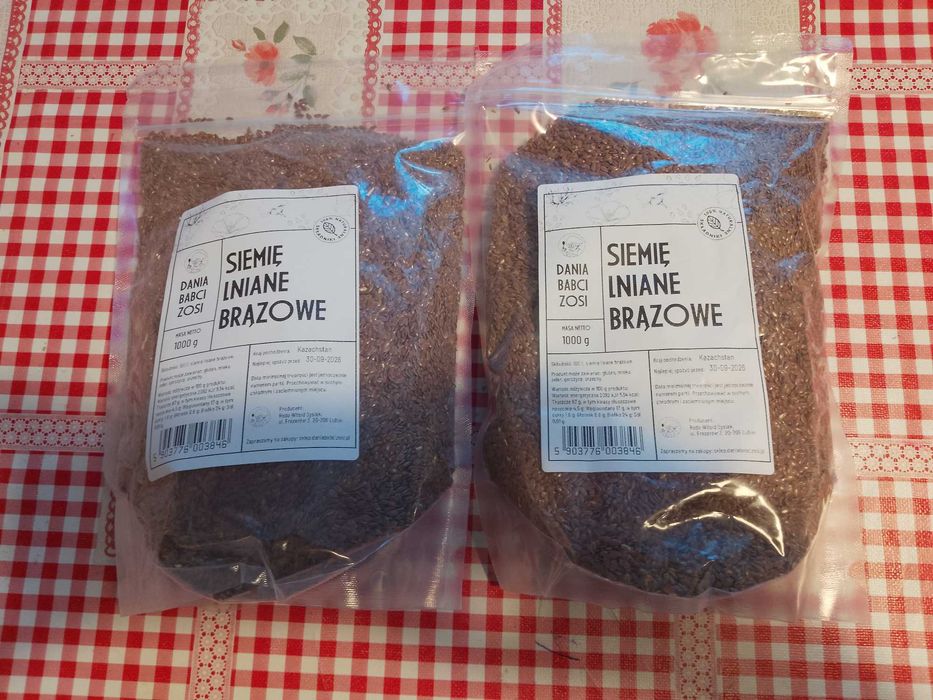 Siemię Lniane brązowe 2x1kg Dania Babci Zosi