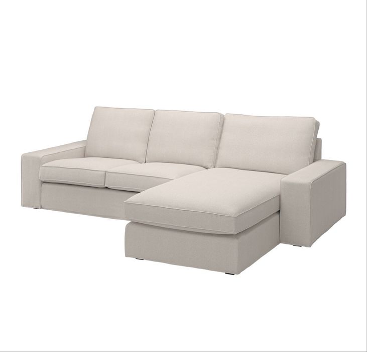 Sofá 3 lugares c/chaise longue KIVIK