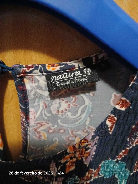 Vestido natura floral lindíssimo