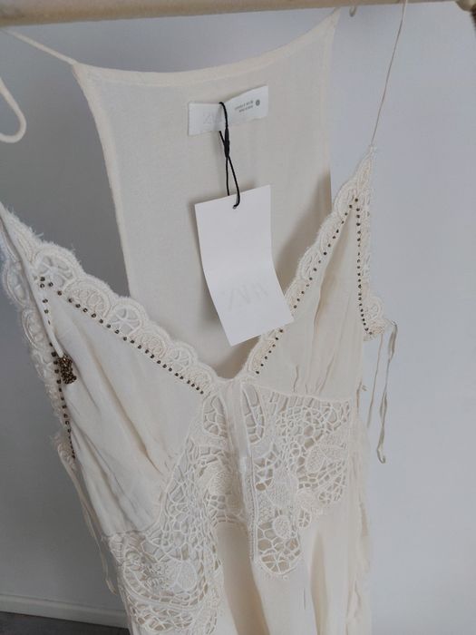 Nowa sukienka boho zara 38M koronka