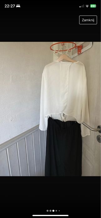 Kombinezon długi czarno biały Zara r.S