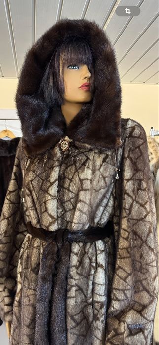 Рр 52-54. Норковая шуба’ трафаретка’ греция! NAFA