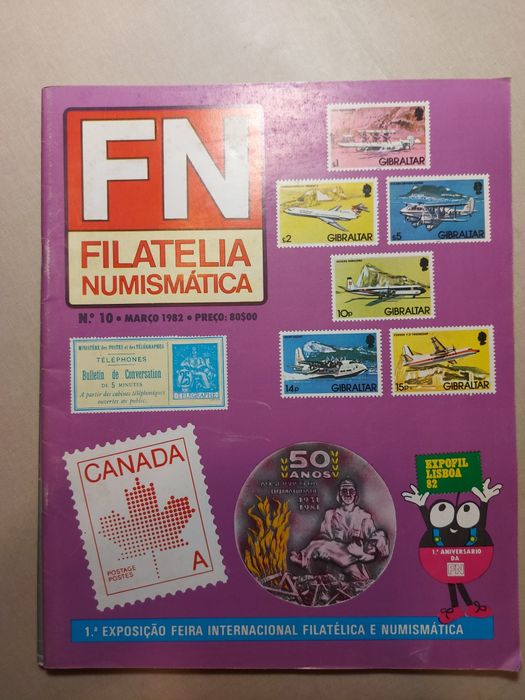Lote 4 Revistas Vintage Filatelia Numismática
