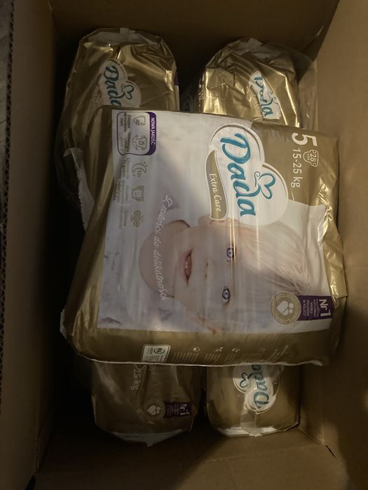 6x 28szt pieluchy  dada 5 nowe