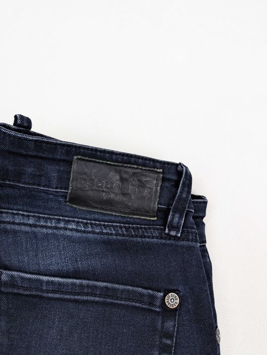 Dsquared2 granatowe jeansy spodnie S logo