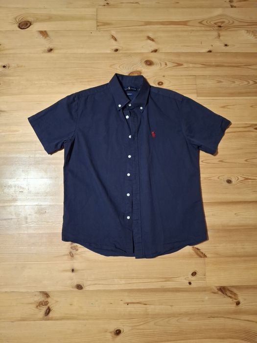 Polo Ralph Lauren рубашка синяя | короткий рукав | casual | streetwear