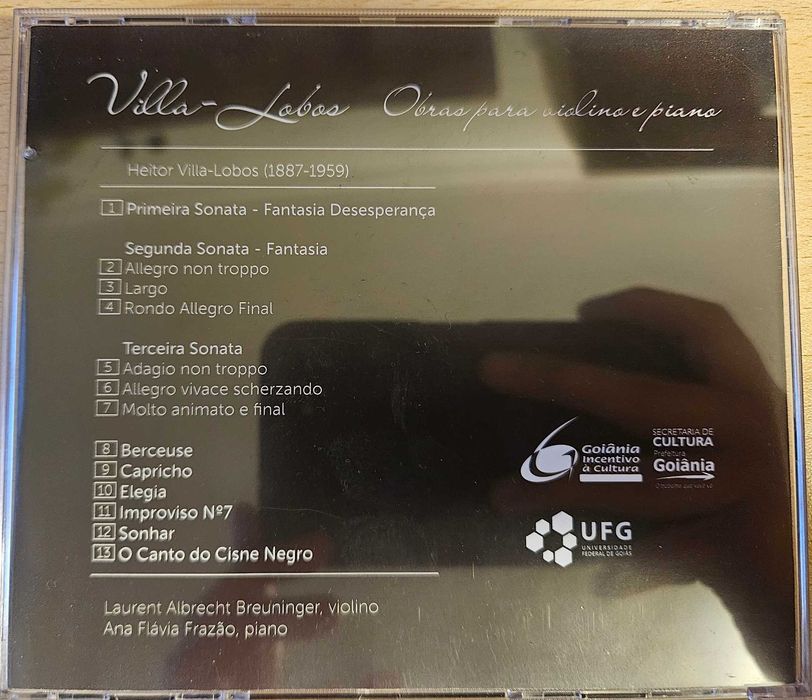 CD - Villa Lobos - Obras para violino e piano