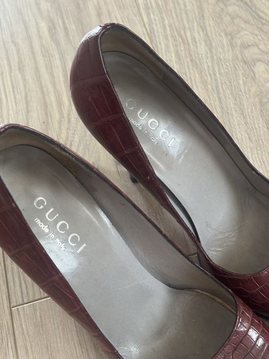 Szpilki gucci  aligator
