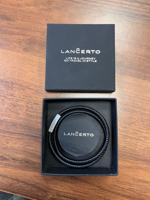 Bransoletka Lancerto - skóra i metal ;)