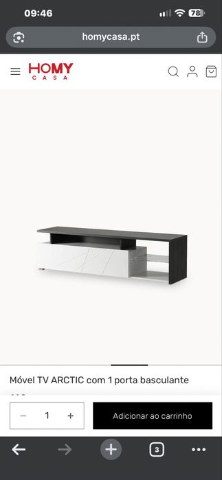 Movel de tv lacado