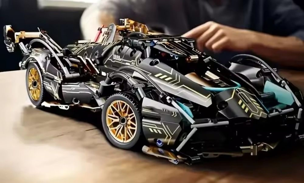 Klocki konstrukcyjne samochód wyścigowy sportowy JAK LEGO TECHNIC