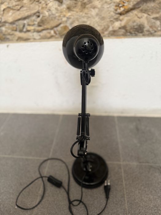 Candeeiro de Secretária Industrial Preto – E27