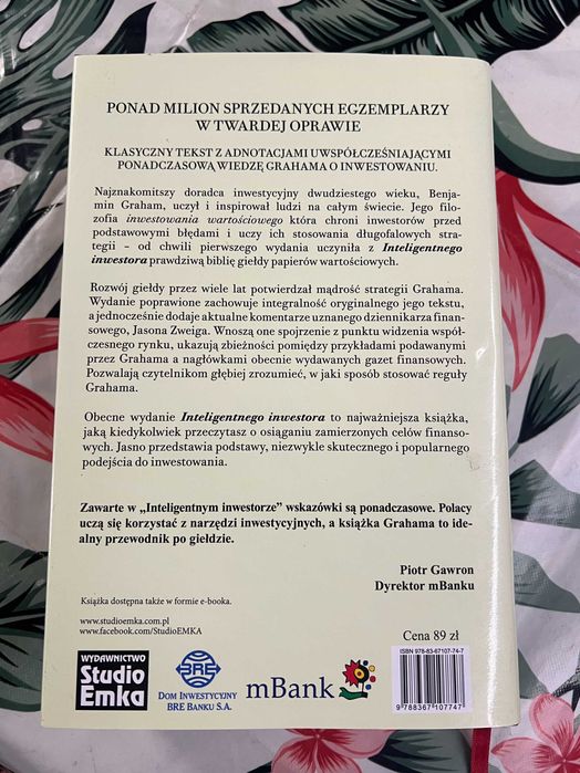 Ksiązka inteligentny inwestor  Benjamin Graham