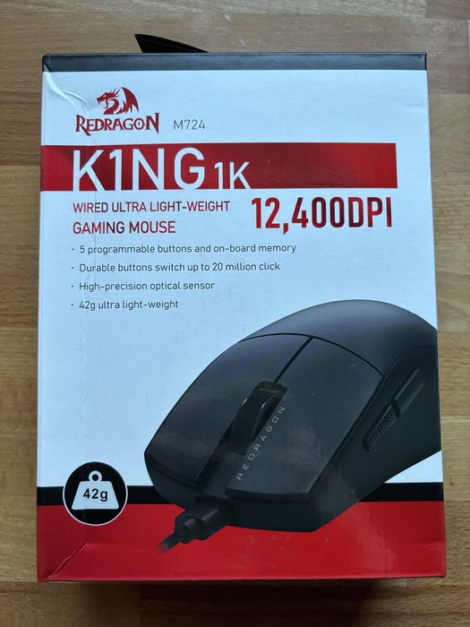 NOWA myszka gamingowa redragon king 1k