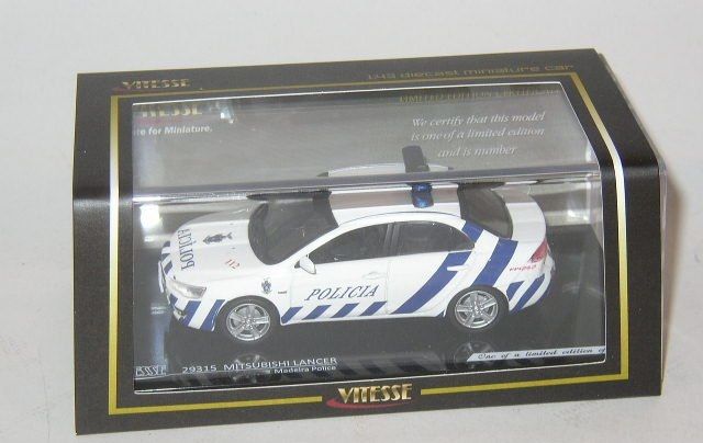 Mitsubishi Lancer "PSP", Polícia Portugal 2010 - Vitesse 1/43