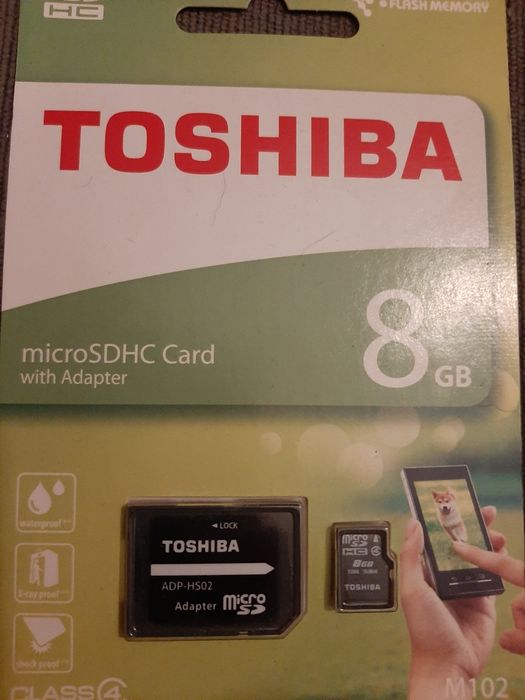 Karta MicroSDHC z adapterem Toshiba 8GB