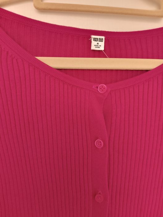 Sweter rozpinany różowy uniqlo rozmiar M