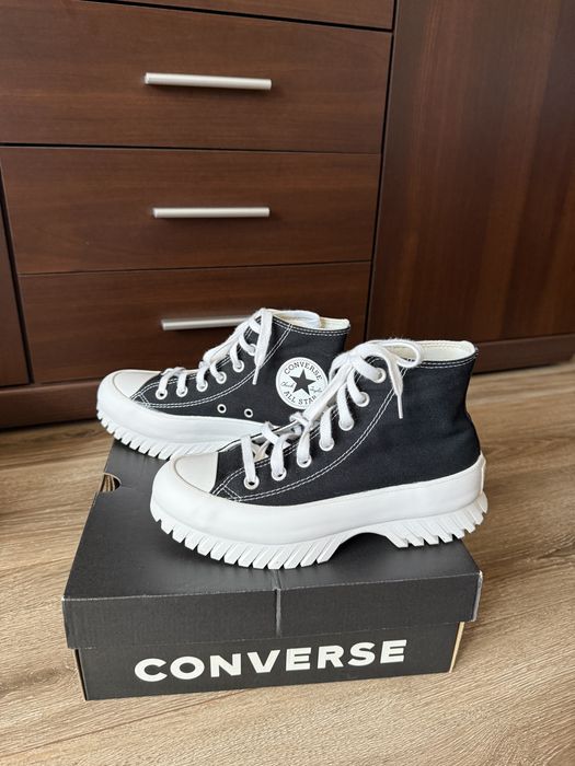 Trampki wysokie, Converse, czarno biale