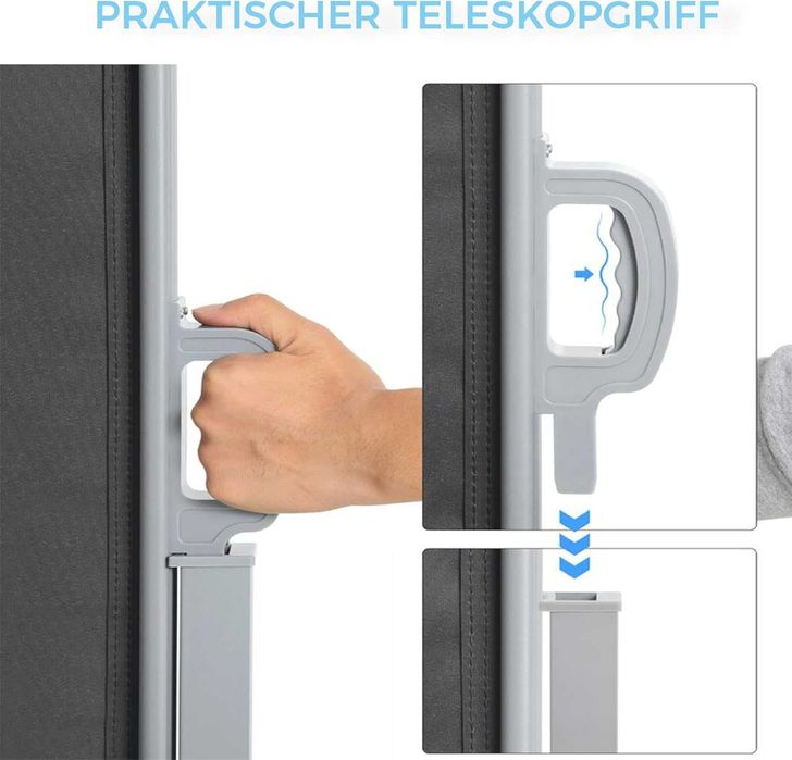 Markiza / boczna / ekran / 167x350CM / balkon / ogród / W182-b!