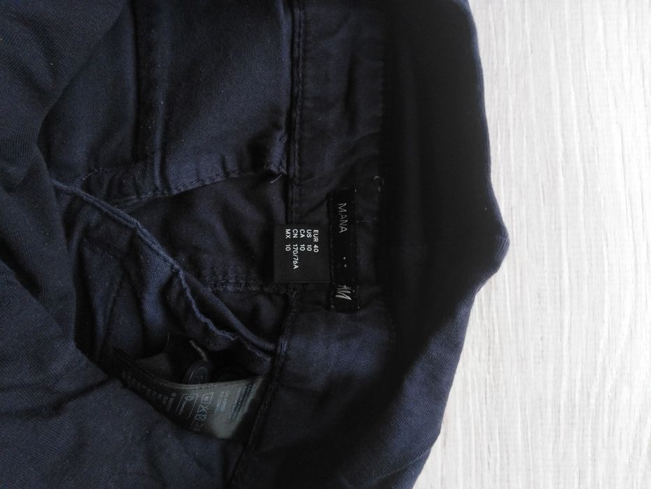 spodnie ciążowe jeansowe i materiałowe H&M 38