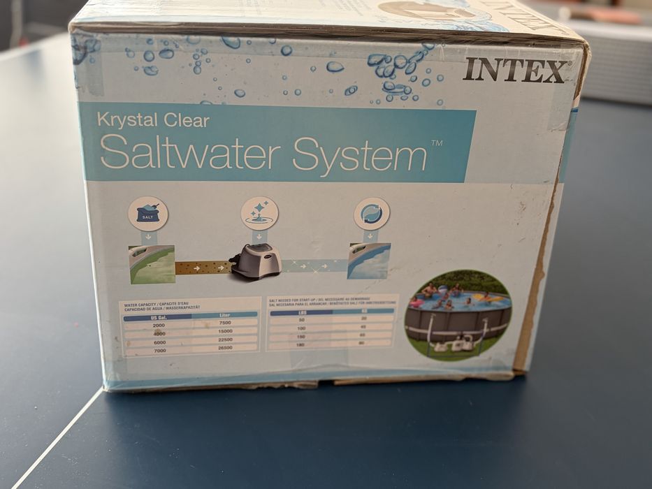 Хлоргенератор Intex система морської води для басейну з таймером