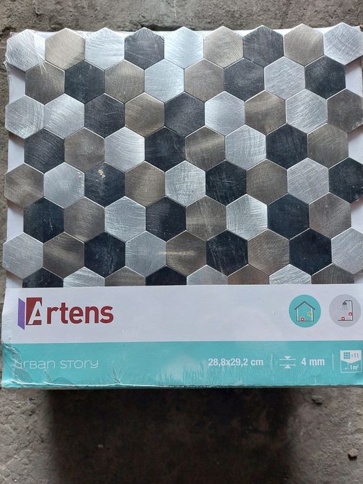 Plytki  scienne ozdobne aluminium  szt 11