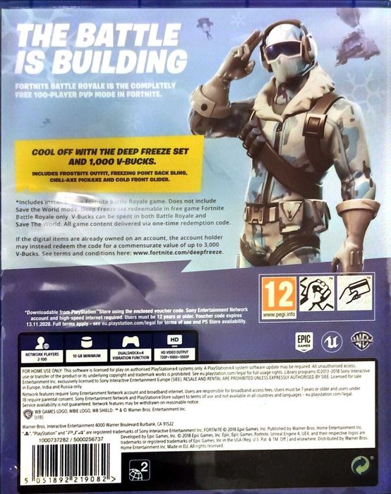 Fortnite Deep Freeze Bundle - PS4