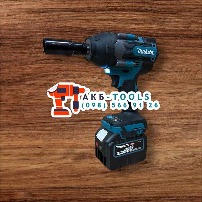 Ударний гайковерт Makita DTW850BL з крутящим моментом 850Nm 1АКБ 36/9