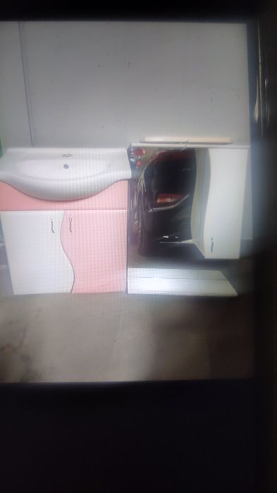 Комплект умивальник і дзеркало для ванної кімнати