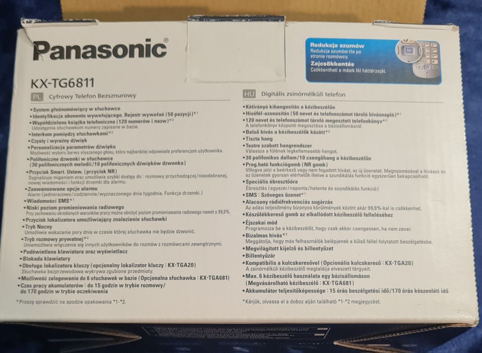 Telefon cyfrowy, bezsznurowy  Panasonic