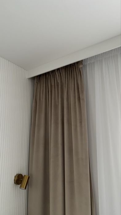 Alena zasłona velvet 135x250 beż