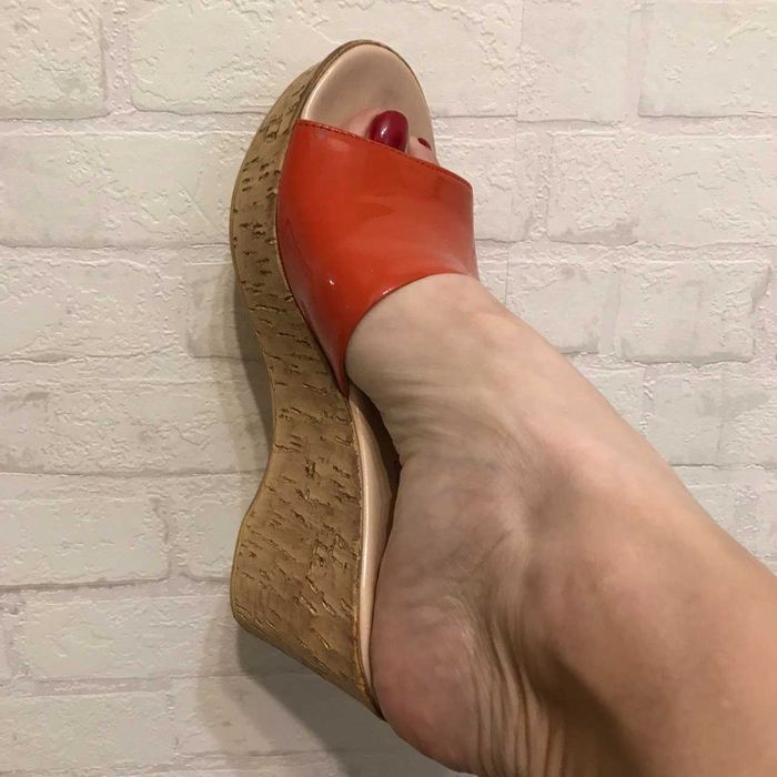 Босоножки (Сабо) на пробковой танкетке