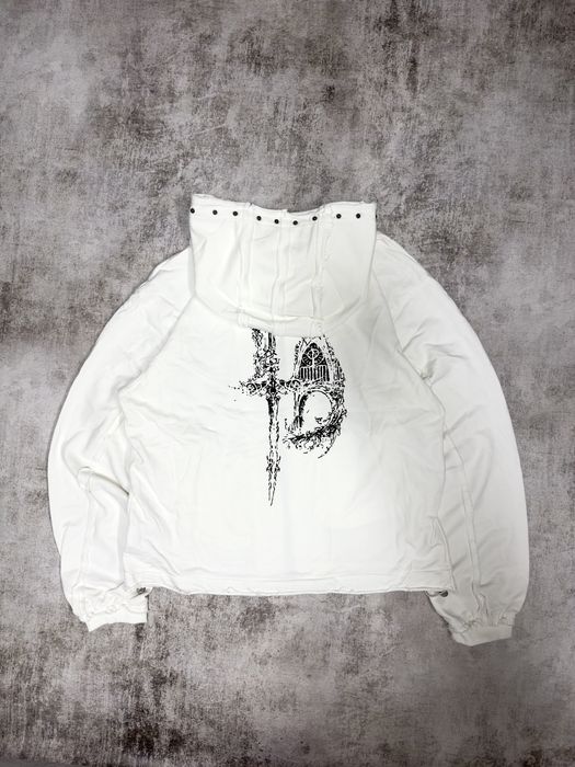 Худі кофта Thug Club hoodie white balenciaga archive opium зіпка M-L