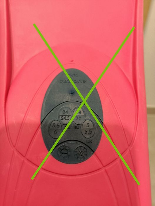 Płetwy z Decathlon - Nabaiji - rozmiar 38/39