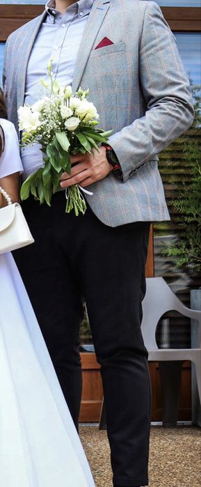 Marynarka w kratkę męska