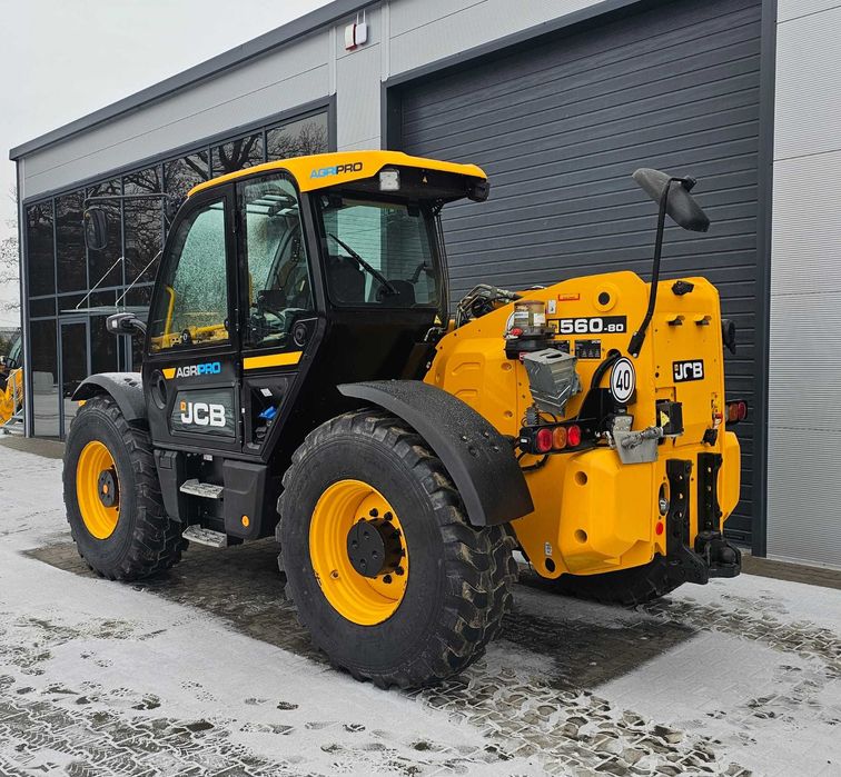 JCB 560-80 AGRI PRO 2987h Dualtech Pneumatyka Centralne smarowanie Ful