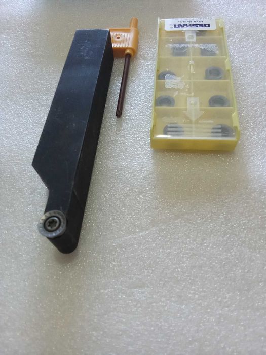 Conjunto de 2 suportes de pastilhas p/torno D25+ 10 pastilhas VNMG16