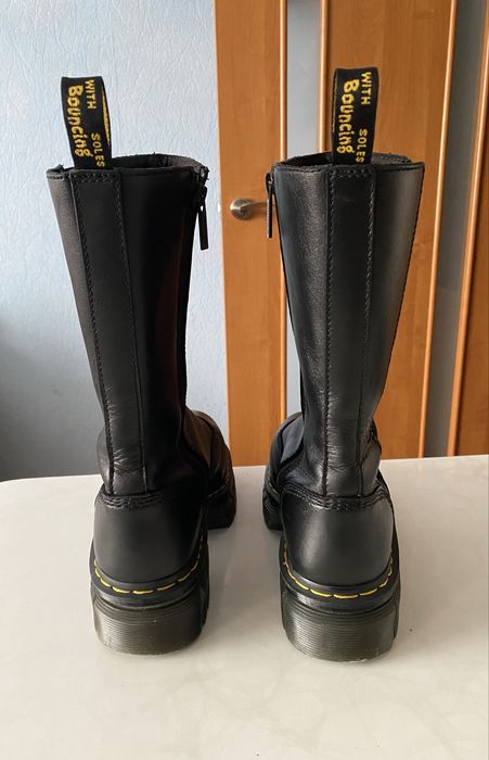 Ботинки Dr. Martens Chelsea Zip Audrick Tall Platform Black, Размер 40