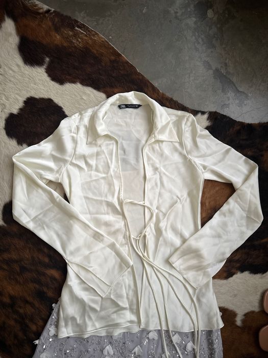 Blusa de vestir bege