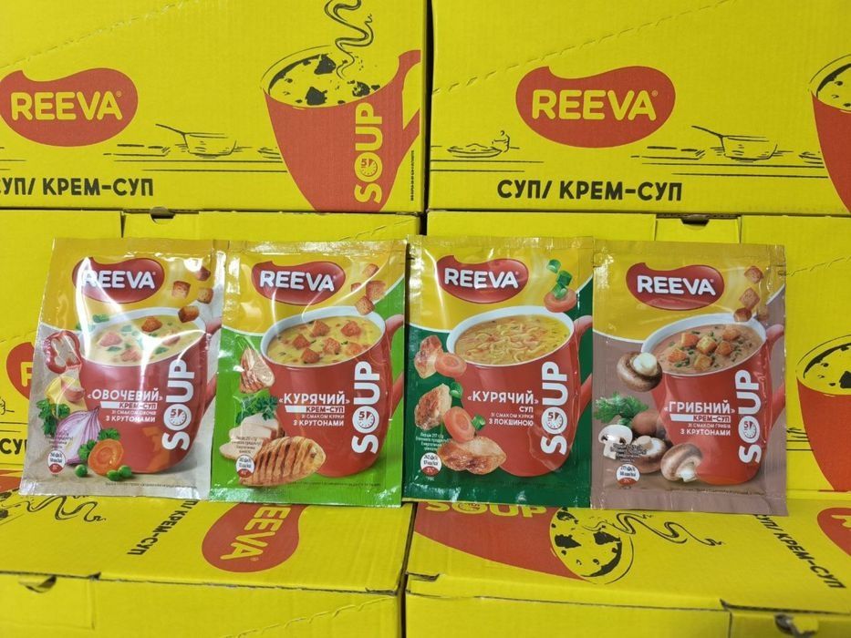 Крем суп швидкого приготування ТМ REEVA. Мівіна