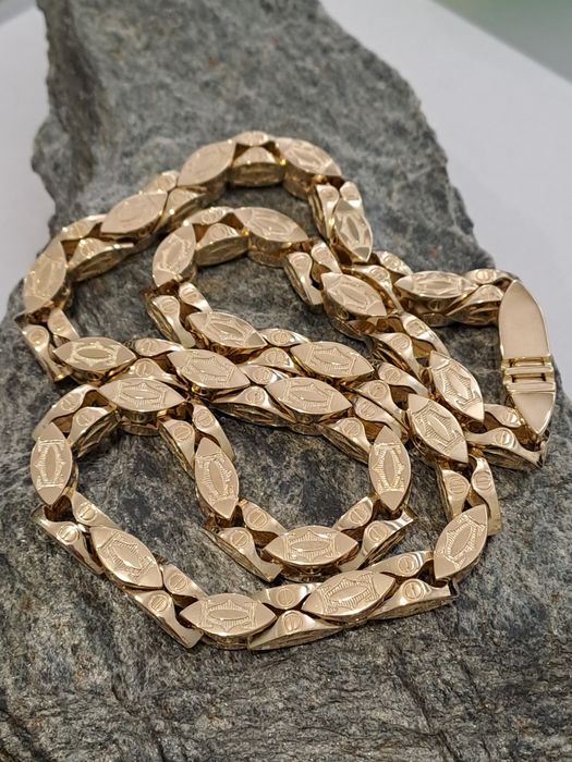 Złoty łańcuszek splot Cartier 585 60 cm 126 g Nowy