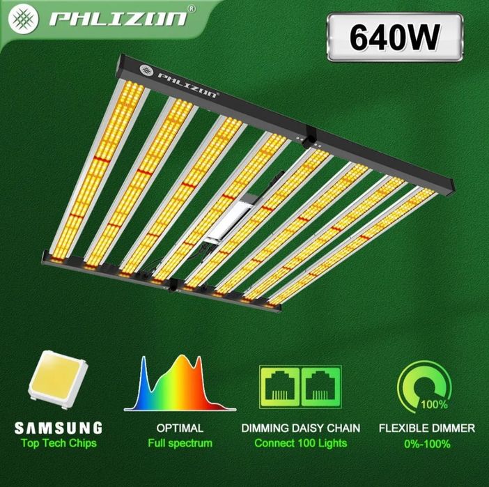 Phlizon Última Geração diodos Led 640w Samsung 281b