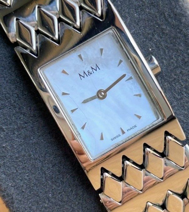 Zegarek Vintage Swiss M&M Masa perłowa