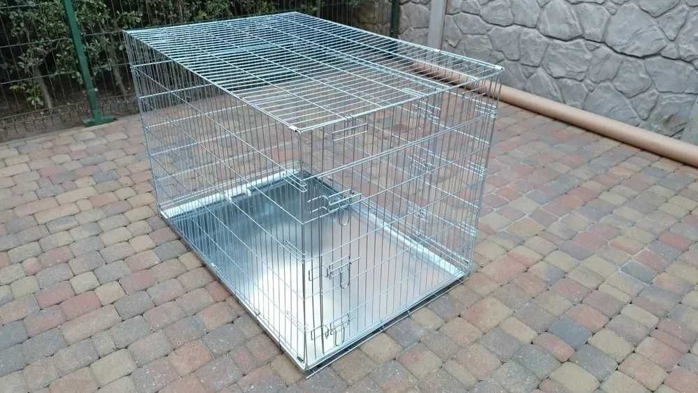 Klatka kennelowa XXL 118x78x84 cm ocynk