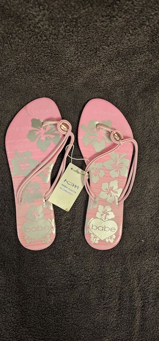 Japonki klapki damskie plażowe basenowe r 38 na co dzień  nowe K&M