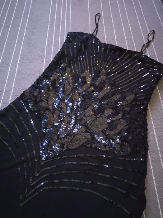 Vestido Mango com lantejoulas tamanho L (novo nunca foi usado)