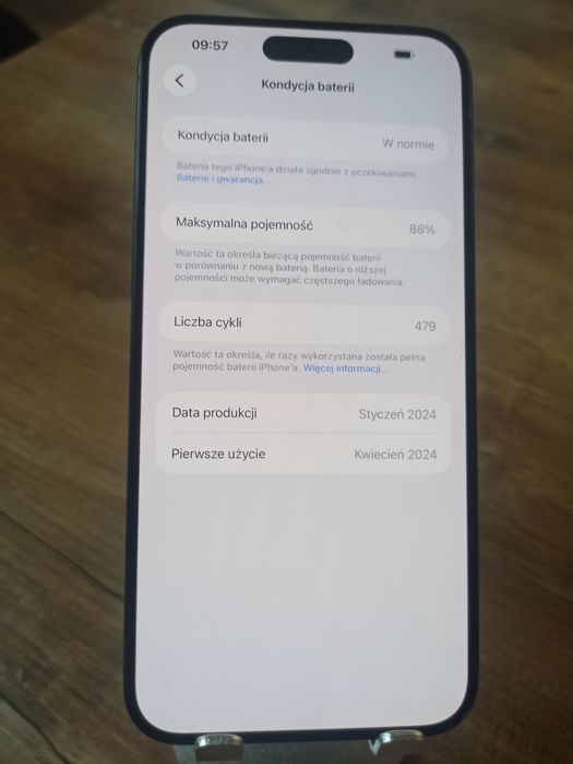 Telefon iPhone 15 Pro Max 256 GB Szary