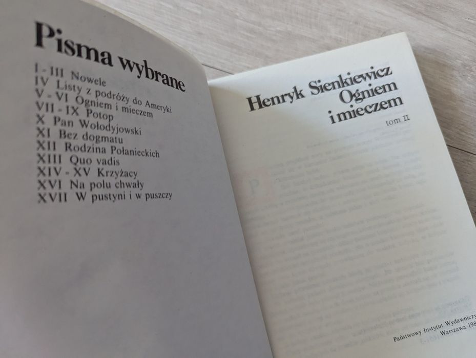 H. Sienkiewicz, Ogniem I mieczem tom 2