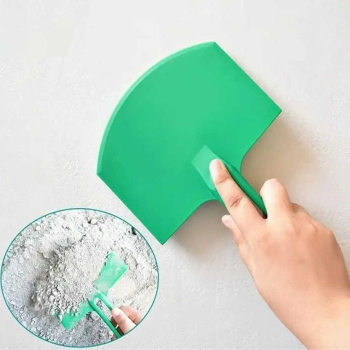 Изогнутый совковый скребок - шпатель для шпатлевки б/у