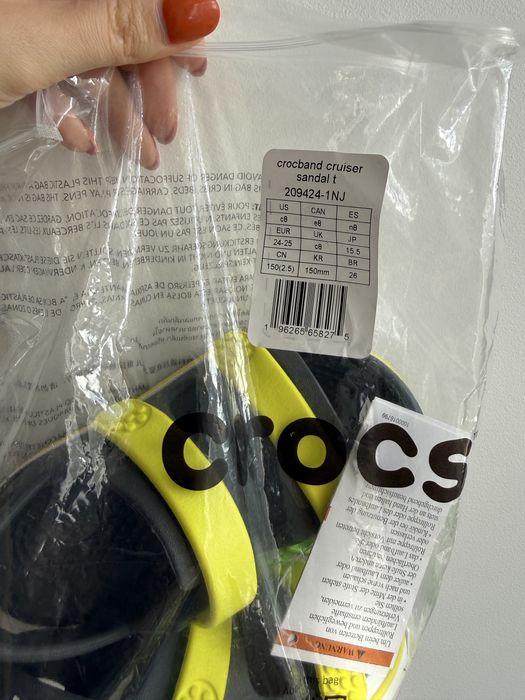 Crocs crocband cruiser сандалі 24/25